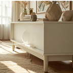 Meuble TV élégant en bois avec 4 tiroirs pour salon