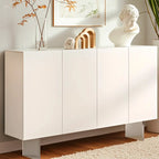 Meuble d'appoint rectangulaire blanc minimaliste pour salon