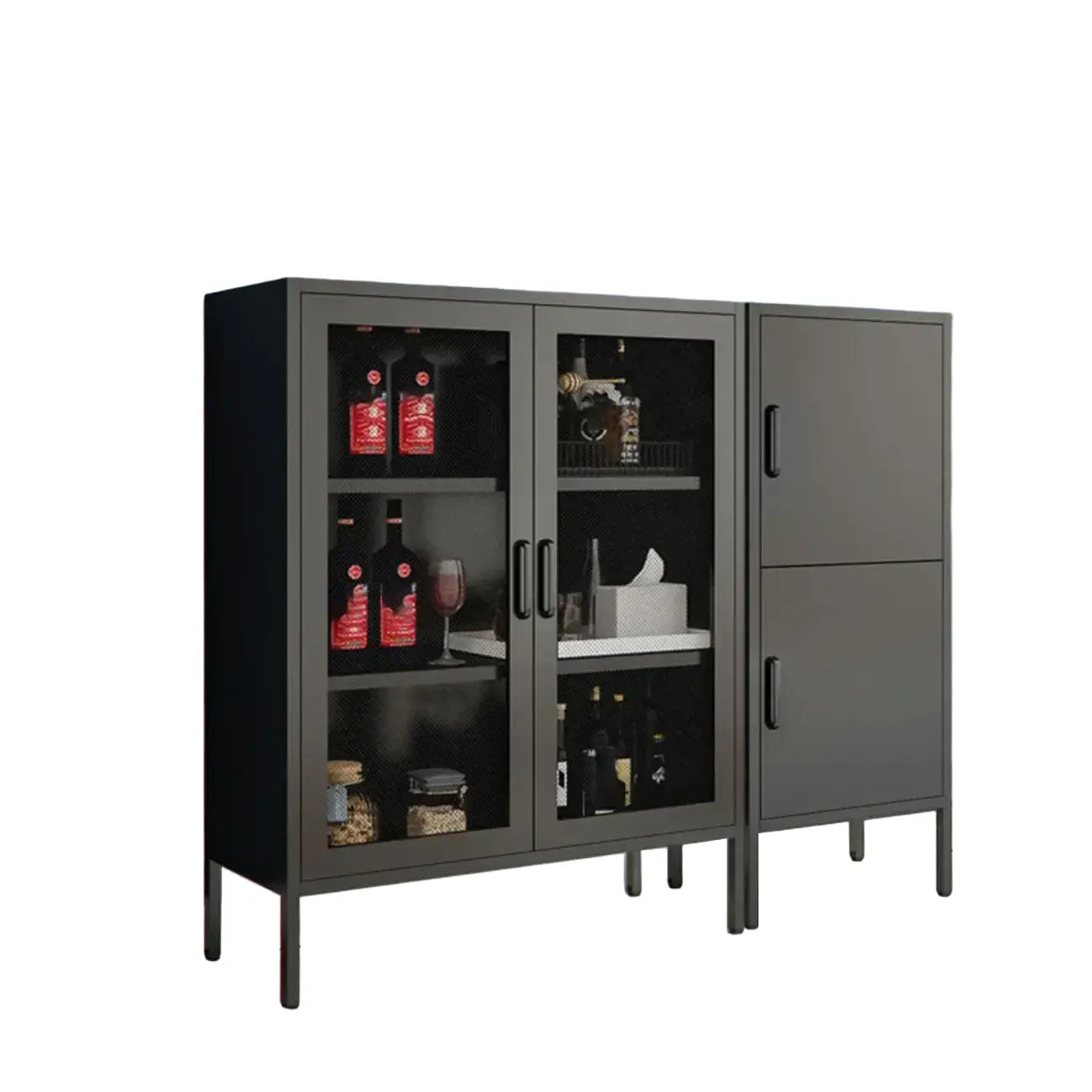 Meuble de rangement moderne autoportant, idéal pour le salon