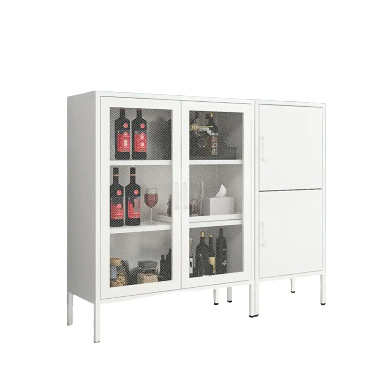 Meuble de rangement moderne autoportant, idéal pour le salon