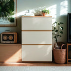 Commode double nordique en bois avec 6 tiroirs