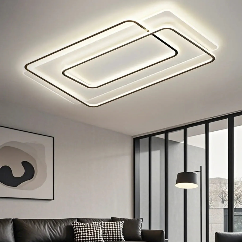 Plafonnier LED encastré moderne avec variateur à trois niveaux