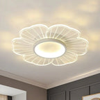 Plafonnier LED encastré à motif floral pour usage résidentiel