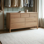 Commodes doubles traditionnelles en bois massif naturel avec tiroirs