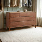 Commodes doubles traditionnelles en bois massif naturel avec tiroirs