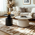 Table basse gigogne minimaliste à un niveau avec plateau