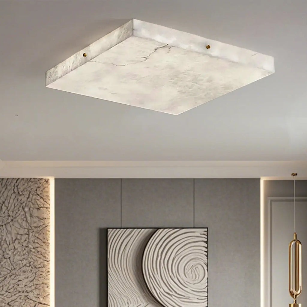 Plafonnier carré encastré à intensité variable pour chambre à coucher