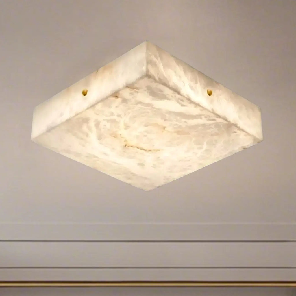 Plafonnier carré encastré à intensité variable pour chambre à coucher