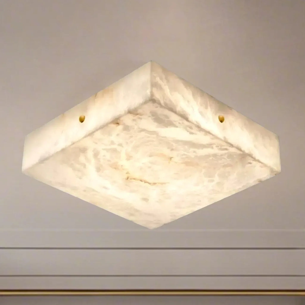 Plafonnier carré encastré à intensité variable pour chambre à coucher