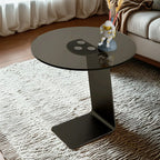 Ensemble de tables basses gigognes rondes en marbre au design moderne