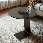 Ensemble de tables basses gigognes rondes en marbre au design moderne