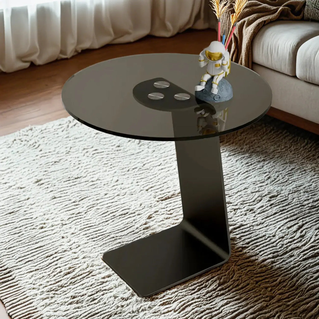 Ensemble de tables basses gigognes rondes en marbre au design moderne