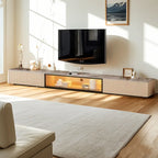 Mobile porta TV Long Stone 63 Champagne con gestione dei cavi