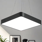 Suspension LED moderne avec abat-jour en verre pour salle à manger
