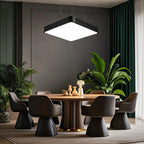 Suspension LED moderne avec abat-jour en verre pour salle à manger