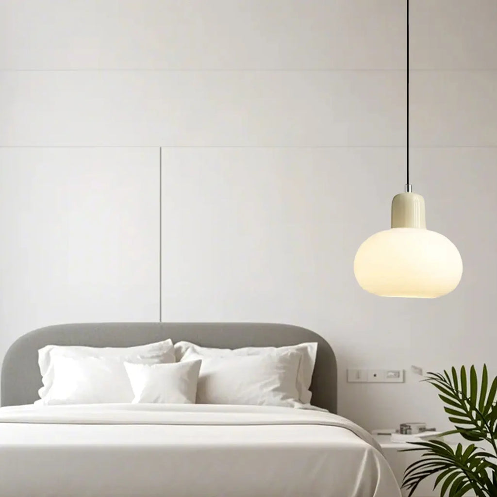 Suspensions minimalistes en céramique avec globe et longueur réglable