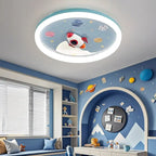 Plafonnier LED rose romantique pour la décoration de la chambre d'enfant