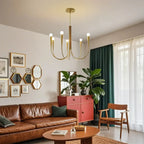 Lustre de plafond à branches de style Mid-Century avec hauteur réglable