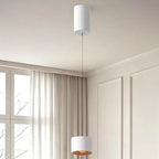 Lampe de chevet suspendue minimaliste noire à LED avec long câble réglable