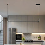 Suspension linéaire simple en gel de silice doré pour îlot de cuisine
