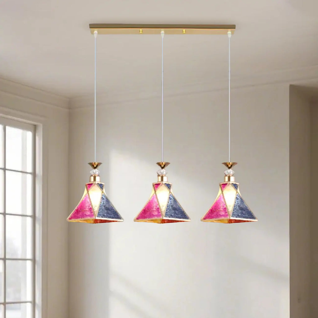 3 luci, forma affusolata, plastica, moderno, altezza regolabile