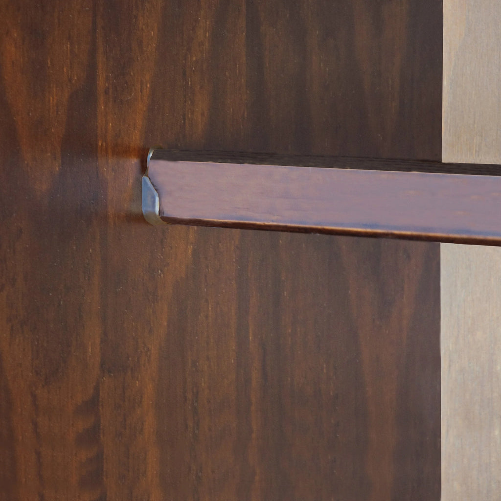 Armoire-penderie Kyle 4 portes de Palace Imports, 100 % bois massif, avec portes en bois massif ou miroir