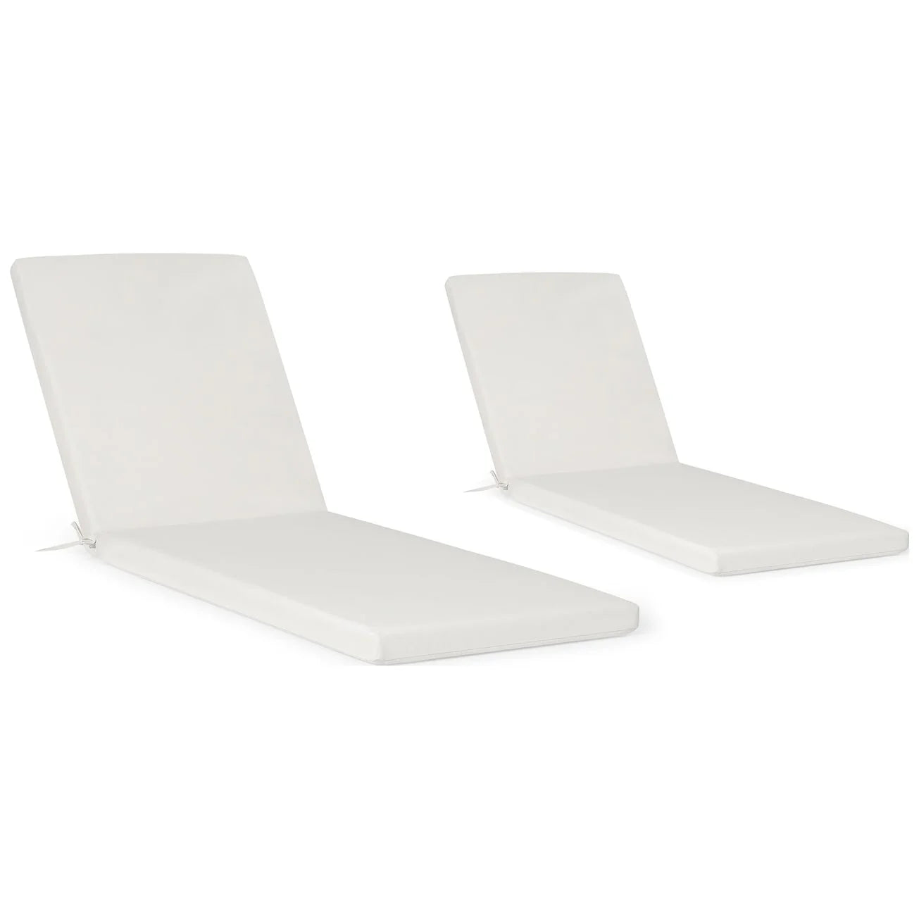Coussins de chaise longue de patio d'extérieur tout temps Polytrends Fading Free - (Lot de 2)
