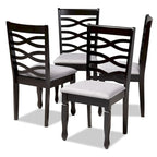 Ensemble de 4 chaises de salle à manger modernes et contemporaines