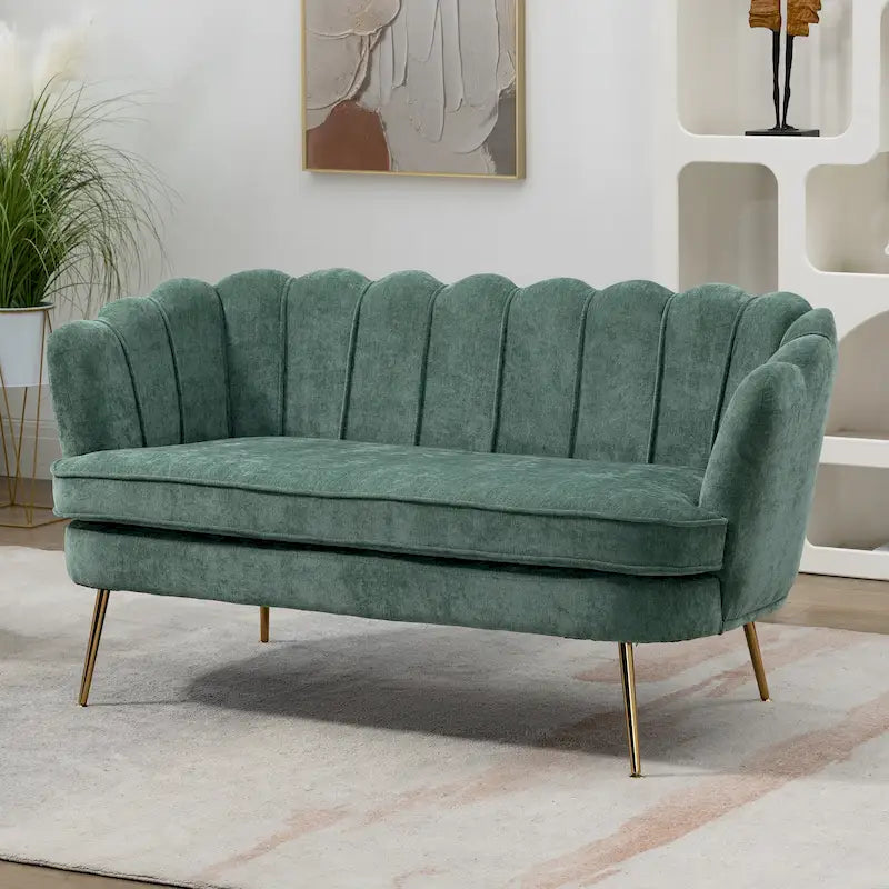 Divanetto Imbottito Stile Mid-Century Modern 59W