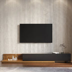 Meuble TV extensible en noyer avec 3 tiroirs