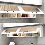 vaisselier mural en bois blanc pour cuisine
