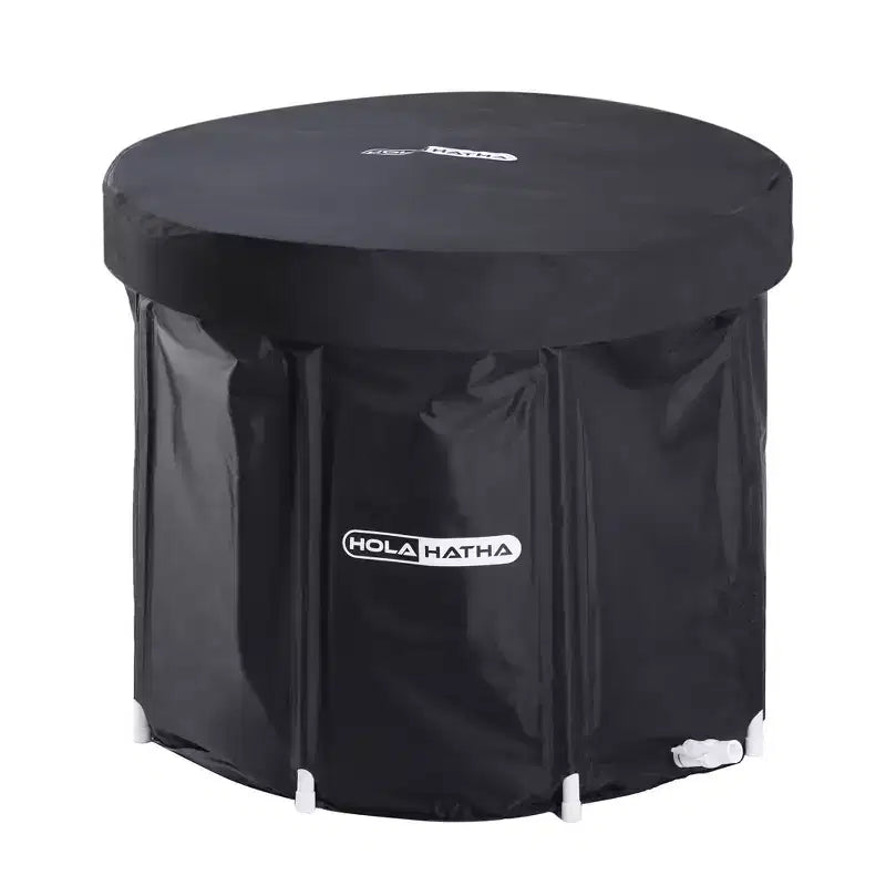 Baignoire de glace HolaHatha 450 litres, baignoire de récupération portable à eau froide avec couvercle