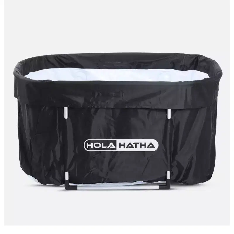 HolaHatha Baignoire de récupération à immersion avec couvercle, 488 litres, portable, eau chaude/froide