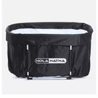 HolaHatha Baignoire de récupération à immersion avec couvercle, 488 litres, portable, eau chaude/froide