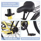 Vélo Single Speed en Acier 26 Pouces, Cadre en Acier, Roues Larges pour la Stabilité, Frein à Rétropédalage, Plusieurs Couleurs Vélo Cruiser de Plage Homme Femme