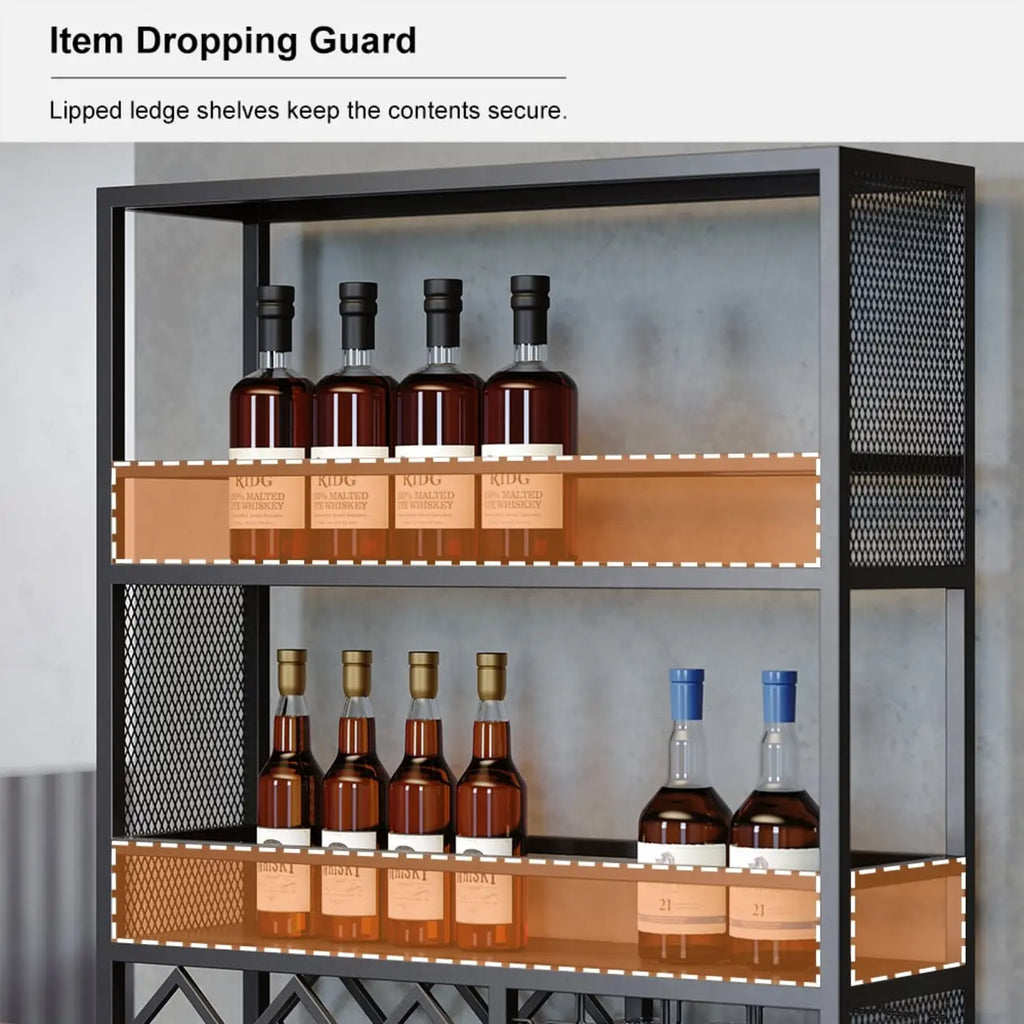 Casier à vin industriel polyvalent en métal avec armoire