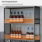Casier à vin industriel polyvalent en métal avec armoire