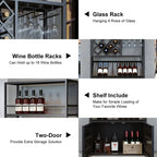 Casier à vin industriel polyvalent en métal avec armoire