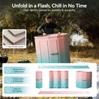 WARMOUNTS Baignoire de Plongée Froide Pliable de 291 Litres avec Isolation 5 Couches pour Thérapies Chaudes et Froides