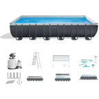 Piscine rectangulaire hors sol Ultra XTR Intex 7,32 m x 3,66 m x 1,32 m avec pompe de filtration