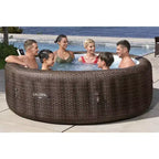 Bestway SaluSpa Bali Spa Gonflable 5 à 7 Personnes, Spa Portable Rond Extérieur Économe en Énergie avec 180 AirJets, 85 x 28