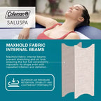 SaluSpa Hawaii Smart AirJet, spa gonflable avec contrôle par application, 140 jets, chauffage, filtre, spa portable pour 4 adultes, inclut une couverture et une pompe