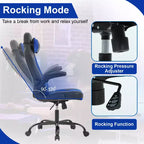 BestMassage Sedia da Gaming, Sedia da Ufficio, Sedia da Scrivania per Computer con Supporto Lombare e Poggiatesta Regolabile, Sedia da Gamer in Pelle PU per Adulti