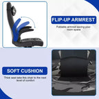 BestMassage Sedia da Gaming, Sedia da Ufficio, Sedia da Scrivania per Computer con Supporto Lombare e Poggiatesta Regolabile, Sedia da Gamer in Pelle PU per Adulti