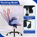 BestMassage Sedia da Gaming, Sedia da Ufficio, Sedia da Scrivania per Computer con Supporto Lombare e Poggiatesta Regolabile, Sedia da Gamer in Pelle PU per Adulti