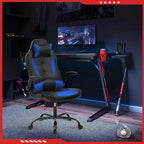 FDW Sedia da Gaming Sedia da Ufficio con Supporto Lombare in Pelle PU Sedie da Videogiochi per Adulti