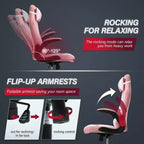 BestMassage Sedia da Gaming Sedia da Scrivania per Computer con Supporto Lombare, Rivestimento e Base Girevole su Rotelle per Giochi su PC e Uso Direzionale