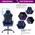 BestMassage Sedia da Gaming Sedia da Ufficio Sedia da Computer con Braccioli Girevole a 360° Supporto Lombare Sedia Direzionale Ergonomica per Adulti
