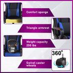 BestMassage Sedia da Gaming Sedia da Ufficio Sedia da Computer con Braccioli Girevole a 360° Supporto Lombare Sedia Direzionale Ergonomica per Adulti