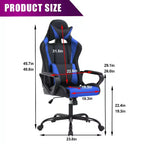 BestMassage Sedia da Gaming Sedia da Ufficio Sedia da Computer con Braccioli Girevole a 360° Supporto Lombare Sedia Direzionale Ergonomica per Adulti